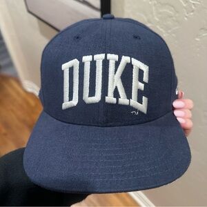 Duke Navy Vintage Baseball Cap with White Embroidered Logo